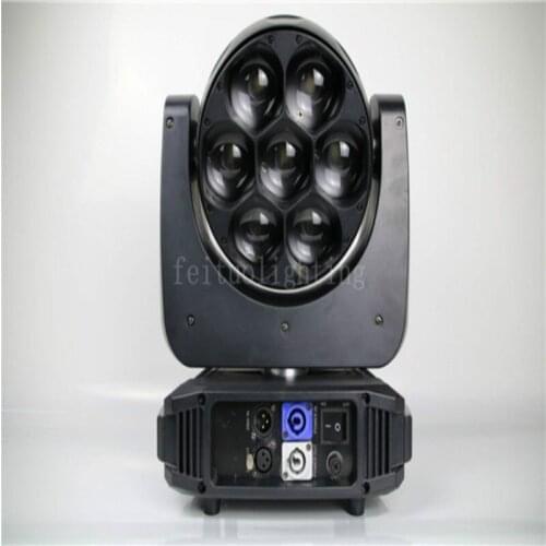 Motorized Zoom Bee Eye 7x 40W RGBW 4 in1 Led Beam Moving Head Wash Zoom Stage DJ Party Light