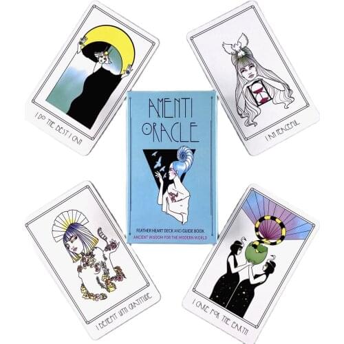 Amenti Oracle Cards Leisure Party Table Game High Quality Fortune-telling Prophecy Tarot Deck With Guide Book