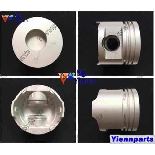 For Toyota 14B 14BT Piston 13101-58040 13101-58060 With Pin And Clips For Dyna Coaster BU66 BU88 BU99 Delta V118 V119 Engine