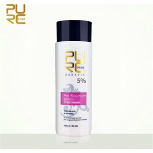 Purc 100ml 5% Formalin Brazilian Keratin Hair Straighten Treatments Repair Damage Frizz Hair 2019 Best Hair Care Product