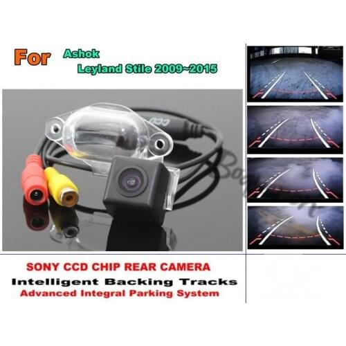 Smart Tracks Chip Camera / For Ashok Leyland Stile 2009~2015 HD CCD Intelligent Dynamic Parking Car Rear View Camera