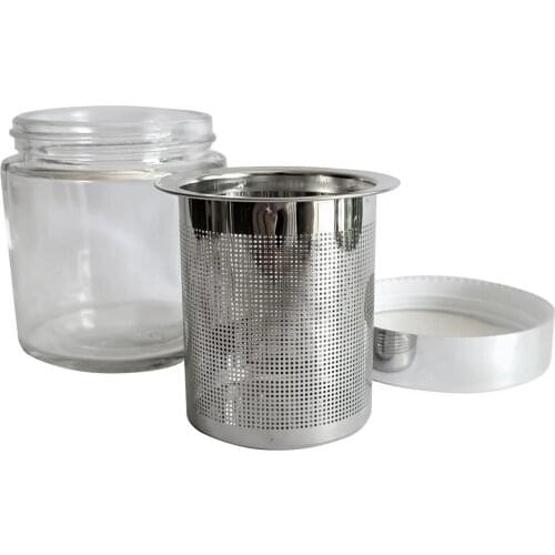 Glass Diamond Washing Cup Jewelry Cleaning Jar 76x73mm Watch Parts Cleaner