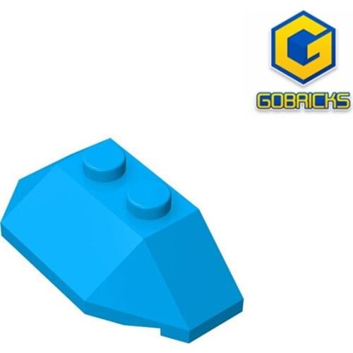 [Gobricks]GDS-756 Building block(No.47759)ROOF TILE 4X2 W. ANGL./SL.BOT. - 4x2 beveled wedge