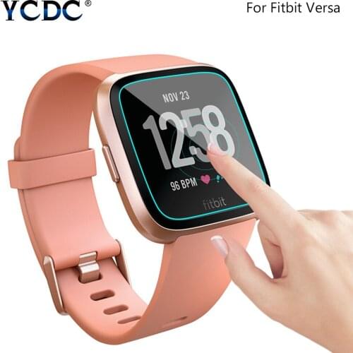 Ultra Thin Tempered Glass Screen Protector for fitbit versa Smart Watch Band Strap Accessories Tempered Glass Screen Protectors
