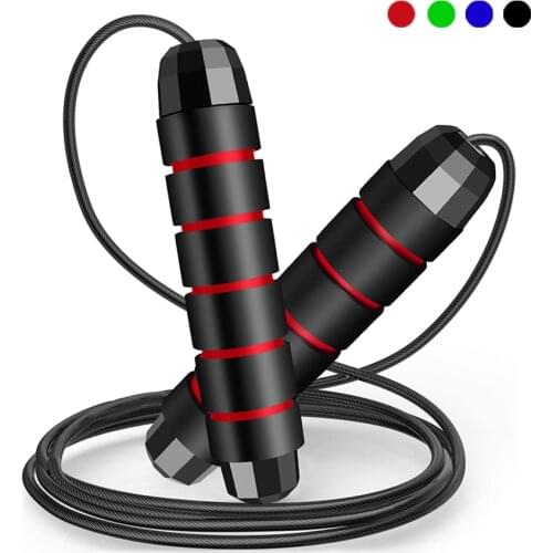 Weighted Speed Jump Rope Steel Wire Skipping Rope Exercise Adjustable Jumping Rope Workout Training Home Sport Fitness Equipme