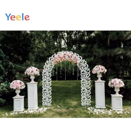 Park Garden Flower Wedding Photocall Baby Portrait Vinyl Backdrop Photography Backdrops Background For Photo Studio Photophone