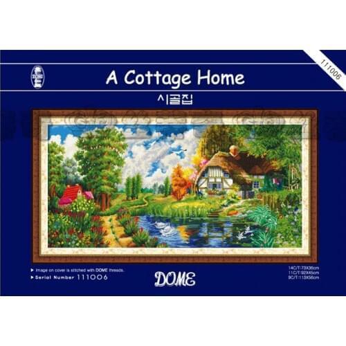 Top Quality romantic lovely counted cross stitch kit a cottage home house dome