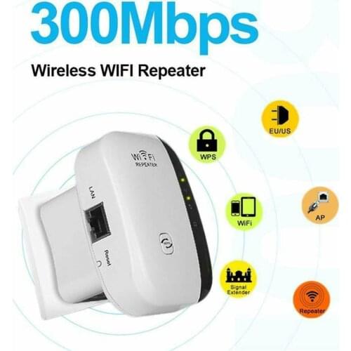 WiFi Blast Wireless Repeater Wi-Fi Range Extender 300Mbps Amplifier Booster 300m