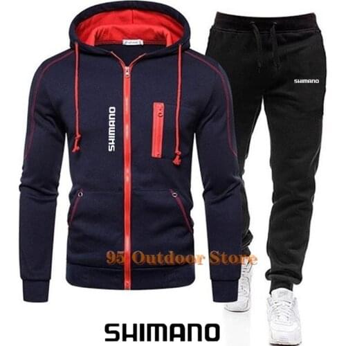 Shimano Winter Autumn Fishing Clothes Mens Outdoor Sports Fishing Suit Stand-up Collar Casual Windproof Fishing Hooded Pullover