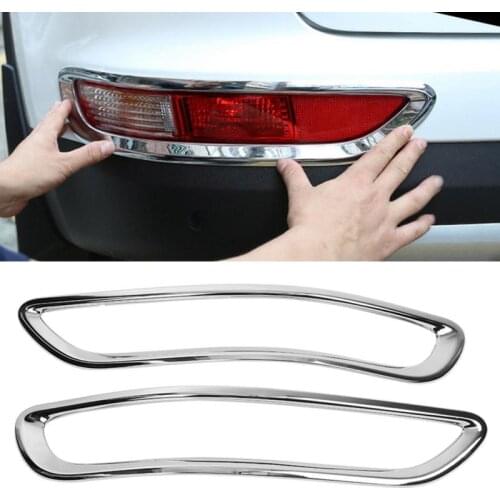1Pair Durable Rear Fog Light Lamp Cover Trim Frame for Kia Sportage KX5 QL 2015 2016 2017 2018 Car Accessories