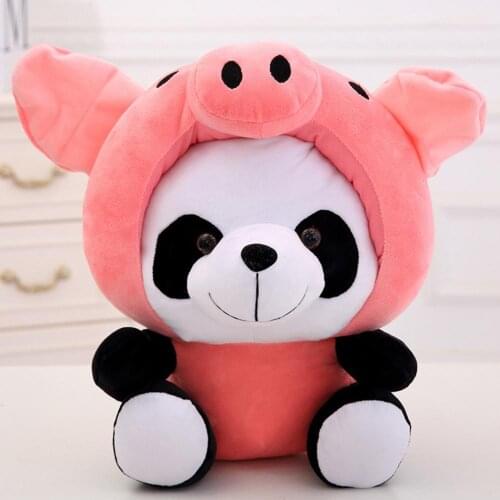 1Pc Cute Panda Chinese Zodiac Plush Stuffed Doll Toy Sofa Decor Birthday Gift