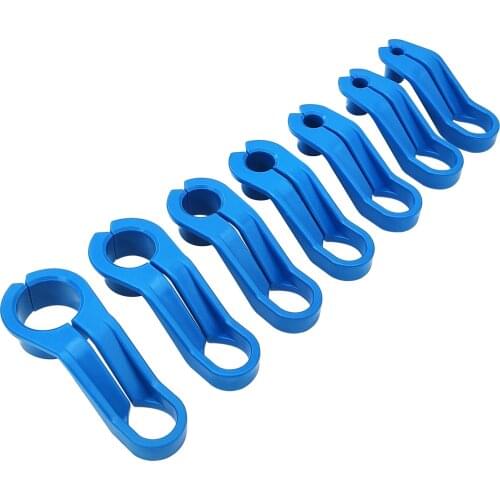 7PCS AC Fuel Line Disconnect Tools Fuel Line Angled Disconnect Tool Set Blue Replacement for Ford and Chrysler