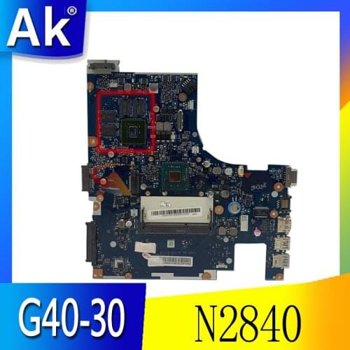 Akemy NM-A311 Notebook PC Motherboard For Lenovo G40 G40-30 Main Board 14 Inch N2840 2.16GHZ CPU DDR3 820M Discrete Graphics