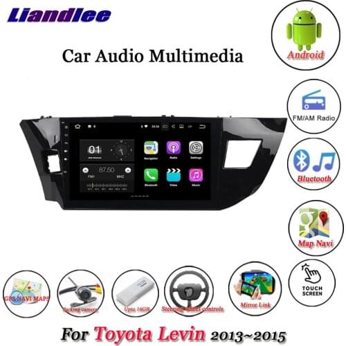 Car Multimedia Player Android System For Toyota Levin 2013 2014 2015 Stereo Radio Video BT FM GPS Navigation