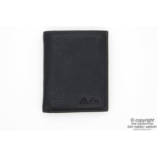 Genuine Leather Wallet | İsme Special Wallet | 9x11 Vertical | TM 1018-1 Gift Wallet