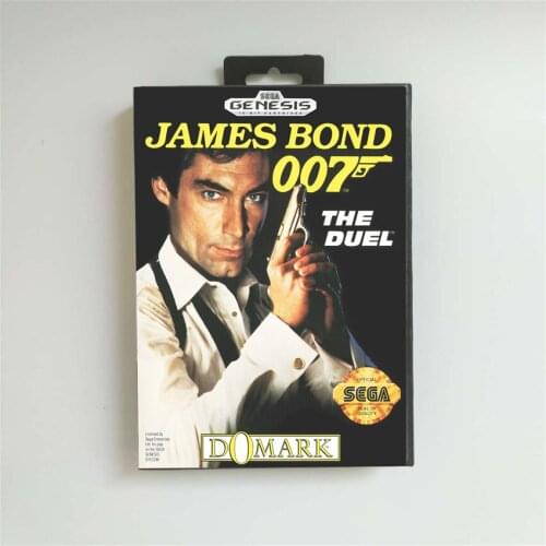 James Bond 007 The Duel - USA Cover With Retail Box 16 Bit MD Game Card for Sega Megadrive Genesis Video Game Console