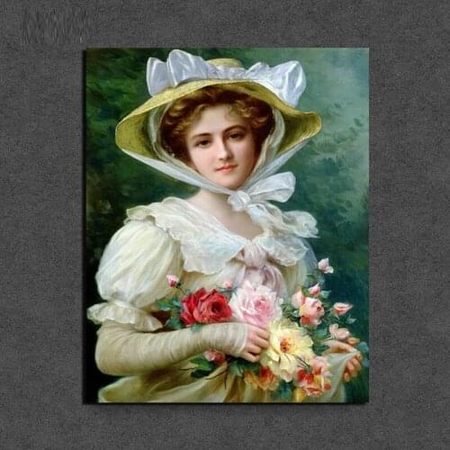 Emile Vernon Beauty Canvas Painting Prints Living Room Home Decoration Artwork Modern Wall Art Oil Painting Posters Pictures Art