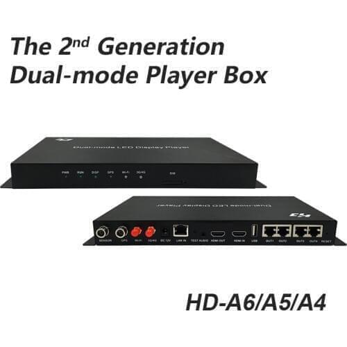 Huidu HD-A6 HD-A4 HD-A5 full color video led display player box huidu A6 HD-A4 Dual-mode player support audio output