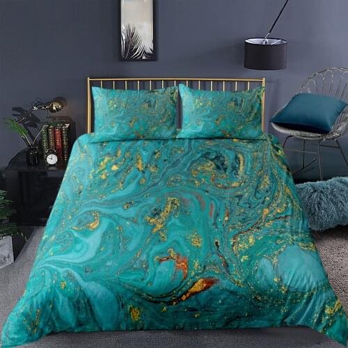 Luxury Bedding 3d Marble Printing Duvet Cover With Pillowcase 2/3 Pieces Suitable For Single Double Bedroom Home Textile Set