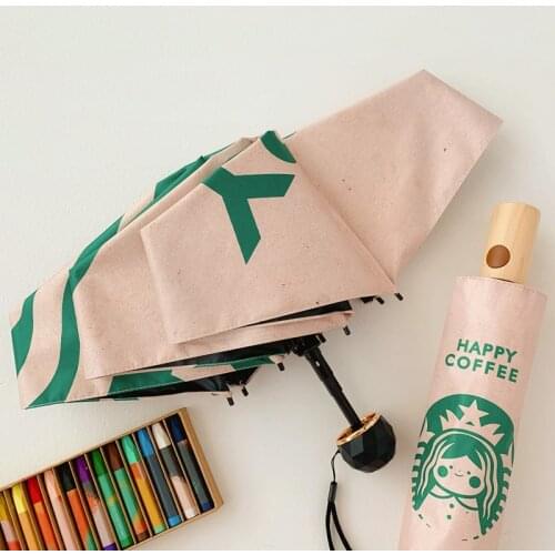 Fashionable and exquisite small fresh umbrella folding sunny umbrella dual sunscreen UV creative sun umbrella