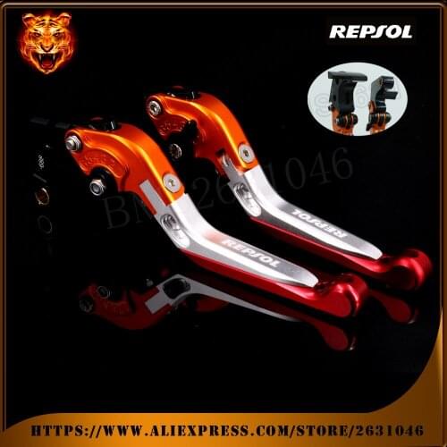 Motorcycle Adjustable Folding Extendable Brake Clutch Levers REPSOL For HONDA CBR 600RR CBR600RR 2007-2017 CBR1000RR 2008-2018
