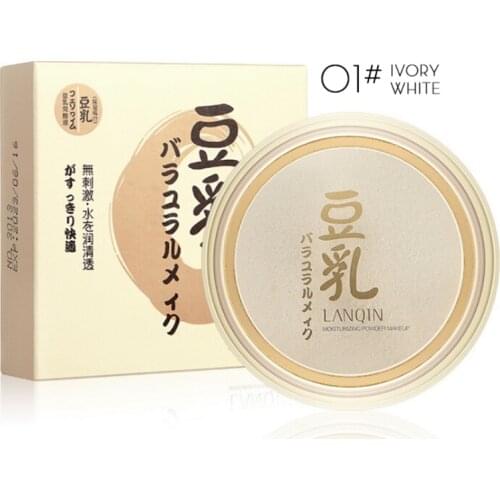 Natural Makeup Pressed Powder With Cosmetics Puff maquiagem Loose Face Powder Concealer Whitening Pores Moisturizer Nutritious