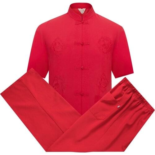 New Tai Chi Uniform Wushu Kung Fu Clothing Adults Martial Arts Wing Chun Sets Chinese Tang Suit For Men Bruce Lee Clothes SL2994