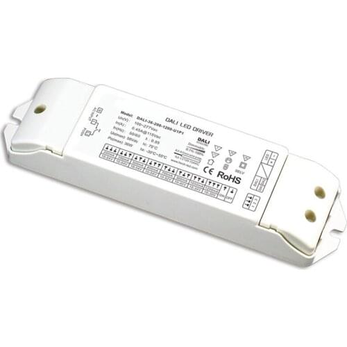 New DALI-36-200-1200-U1P1 DALI Dimming Driver,AC100-240V Input;200mA-1200mA 36W Output;Push button UL Dali Dimmable Drive
