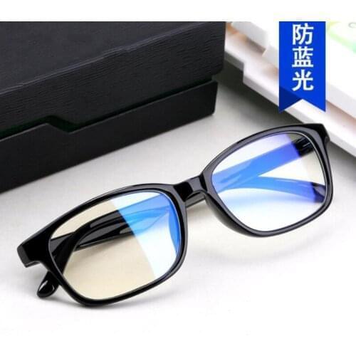 Fashion Anti Blue Light Square Glasses Women Men Transparent Eyeglasses Black Frames Computer Optical Spectacle Plain Glasses