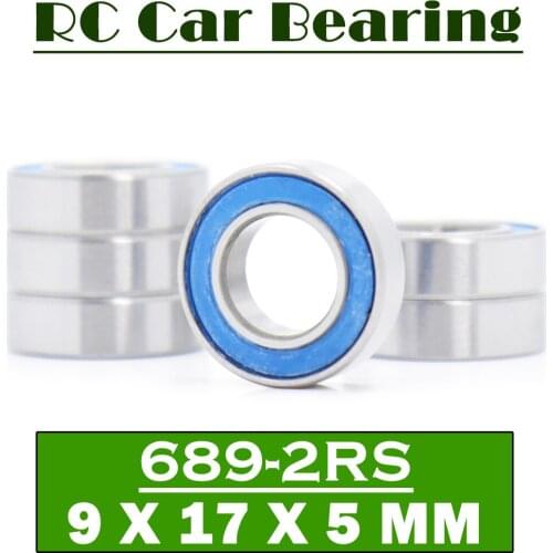 FUSHI 689RS Bearings Blue Sealed 9x17x5 mm , ABEC-3 689 2RS Shaft Ball Bearing Parts For Hobby RC Car Truck ,Pick of 6 Pcs