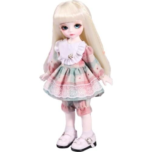 A full set of BJD doll SD doll 1/6 female Macaron Princess joint doll birthday gift