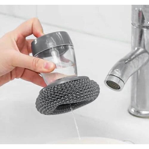Portable Cleaning Brush Long Anti-Skid Handle Automatic Add Detergent Water Spray Kitchen Bathroom Cleaning Accessories