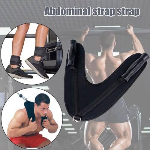 Newly Abdominal Crunch Ab Harness Strap Weight Lifting Strap Non-slip ABS Handle