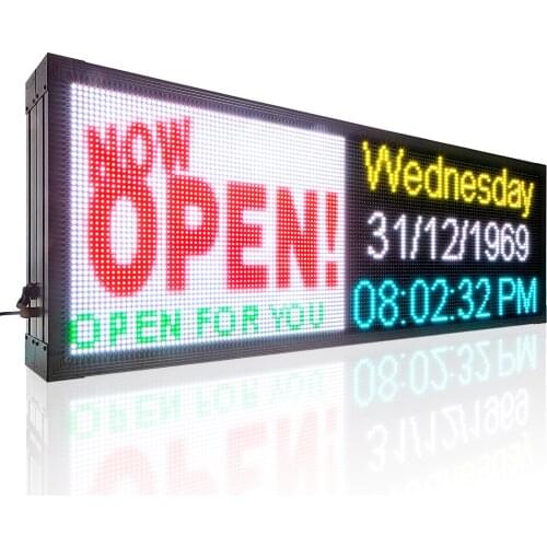 RGB Double-sided Outdoor Led Video Display Screen WiFi Message Board Super Bright Waterproof Programmable Advertising Lighting