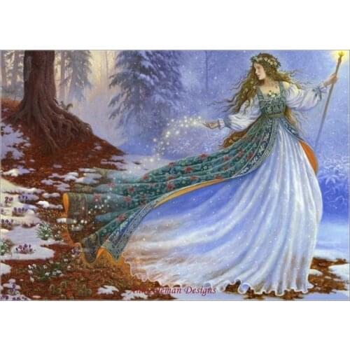 Needlework for embroidery DIY French DMC High Quality - Counted Cross Stitch Kits 14 ct Oil painting - Woodland Enchantress