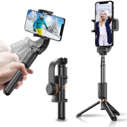 APEXEL 4 in 1 selfie stick smartphone camera stabilizer Live support 360 Rotation Live vlog handheld pocket For Phone DSLR Gopro