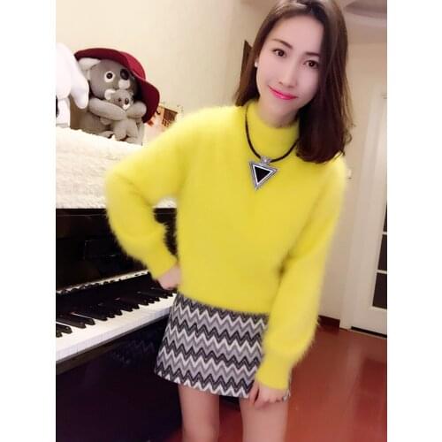 New fashion women winter and autumn mink cashmere sweater female sweater base coat free shipping S19226