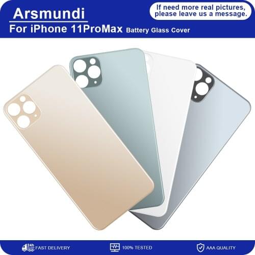 Phone Back Battery Cover Glass For iPhone 11 Pro 11pro Max Repair for Rear Housing Cracked Glass Replacement