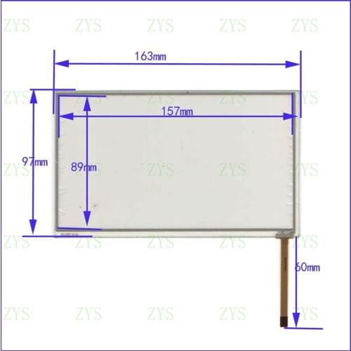 ZhiYuSun AK3287 7inch 4 line For CarDVD touch screen panel AK 3287 this is compatible for AT080TN64 display