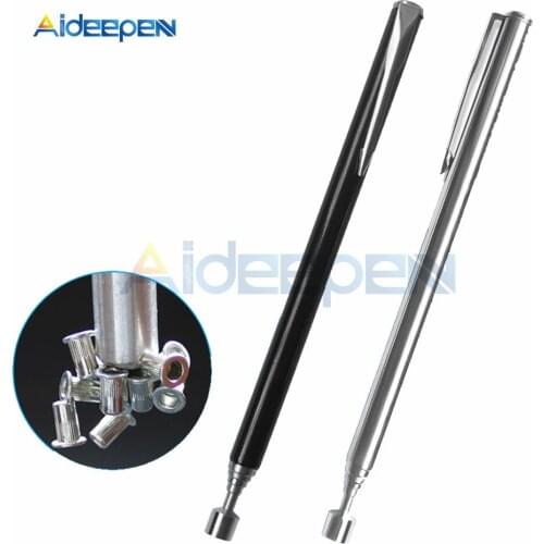 1pc Portable Adjustable 1.5 LBs Magnetic Telescopic Pick Up Rod Stick Extending Magnet Handheld Tool Length About 12.5cm-65cm