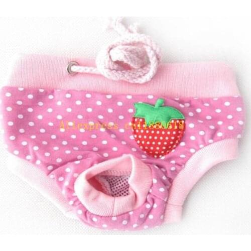 100pcs/lot Newest Pet Dog Menstruation Underwear Female Pet Cute Pant Short Diaper Pet Supplies S/M/L/XL Size