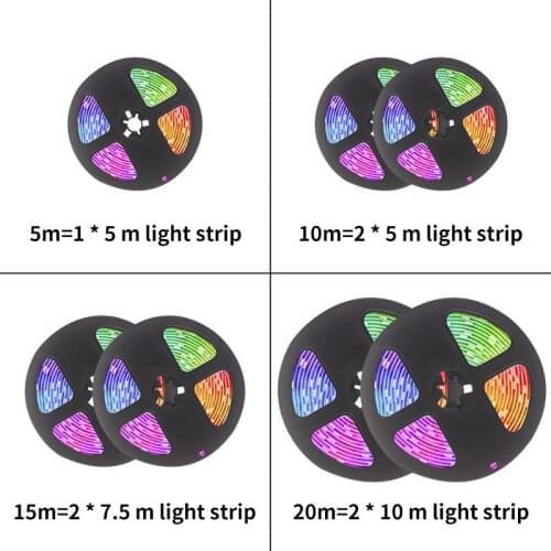 DC 12V 5050 SMD LED Strips Lights RGB Led Flexible Waterproof Tape Diode 5M 10M 15M 20M