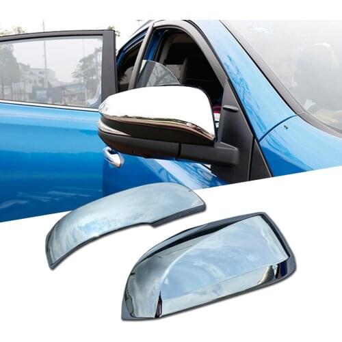 2Pcs Car Accessories Rearview Side Mirror Cover Frame Trim For Toyota RAV4 RAV 4 2019 ABS Chrome Rear View Cover