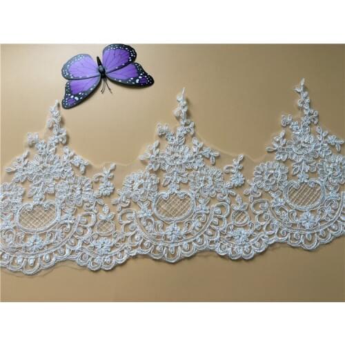 9Yards Embroid Lace Fabric Sewing Ribbon Guipure Lace Trim Diy Craft Supply Wedding Accessories For Textile Decorations