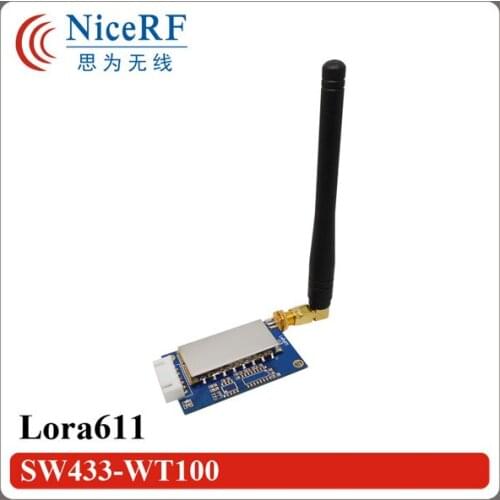2PCS Lora611 AES-100mW 20dBm 5km AES Encrypted 5km Wireless Transceiver Data Transmission Module sx1276/sx1278