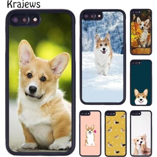 Krajews Corgi Welsh Corgi Dog Phone Case Cover For iPhone 5 6s 7 8 plus X XR XS 11 12 pro max Samsung Galaxy S7 S8 S9 S10 plus