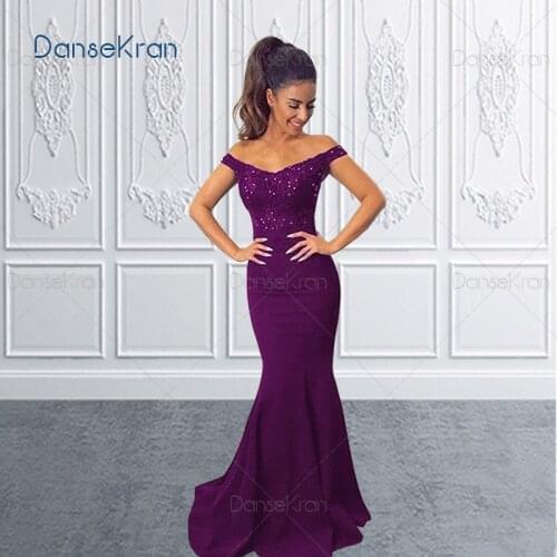 Burgundy Mermaid Prom Dresses 2021 Off The Shoulder Lace Top With Beads Long Formal Evening Dresses Party Vestidos De Fiesta