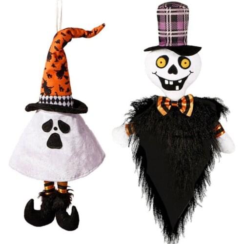 Halloween Ghost Skull Doll Bar Decor Ghost Pendant Scary Halloween Kids Gift Happy Halloween Party Decor for Home