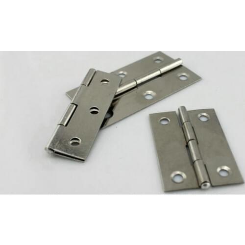 HQ H6 Folding Type 10Pairs/Lot Household Hardwares 45MM Length AISI304 Stainless Steel Cabinet Hinge