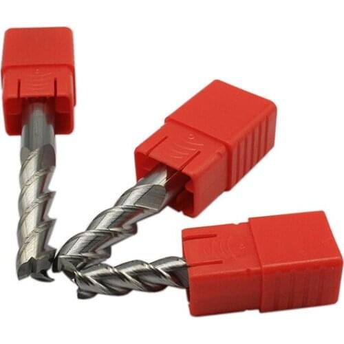 HRC60 3F 2mm 4mm 8mm 10mm 12mm Aluminum milling cutter End Mill Processing CNC Router Tungsten Steel Sprial Milling Cutter